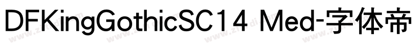 DFKingGothicSC14 Med字体转换